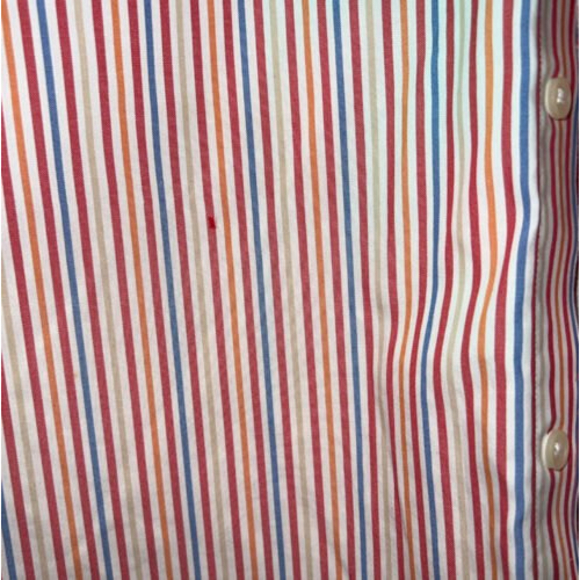 Eddie Bauer Men’s Wrinkle Resistant Striped Button Down Long Sleeve Shirt Medium - Picture 4 of 6